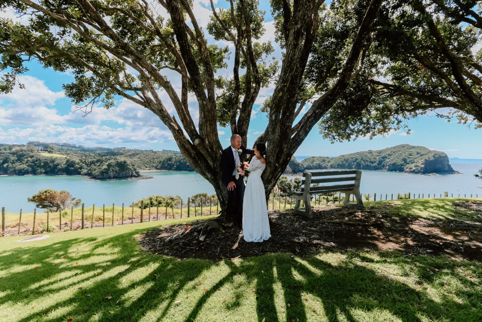 Warm sand, clear water, and vows by the sea.